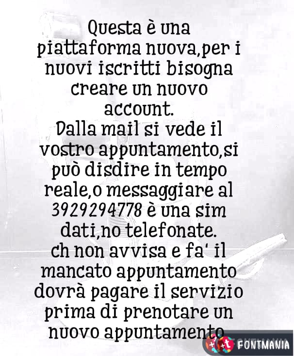 Leggere prima di prenotare